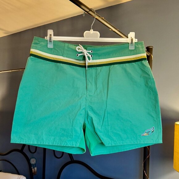 SWAM x Woodpecker Light Green Swim Shorts NWT - Picture 4 of 13